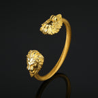 Lion Head Men's Bracelet In14k Gold