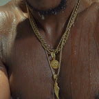 3mm 18K Gold Finish Rope Chain