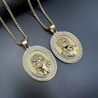 Jesus Moissanite Pendant Necklace