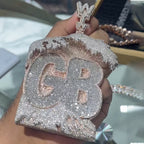 Hip Hop | Wave House Shape GB Letter Pendant