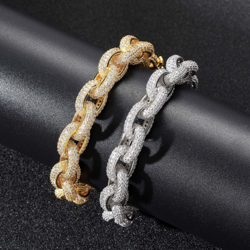 13mm Moissanite Circle Wrap O-Shaped Bracelet