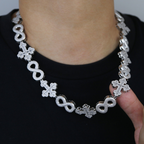 Moissanite Cross Unlimited Cuban Chain