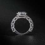 Moissanite Brilliant and Elegant Princess Ring