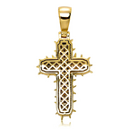 Moissanite Cactus Thorn Cross Pendant