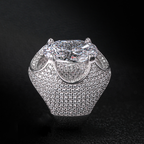 Moissanite Luxury Oval Stone Egg Ring
