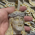 Moissanite Thorn Headdress Jesus Pendant