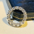5mm Bling Frost Ice Out Diamond Ring
