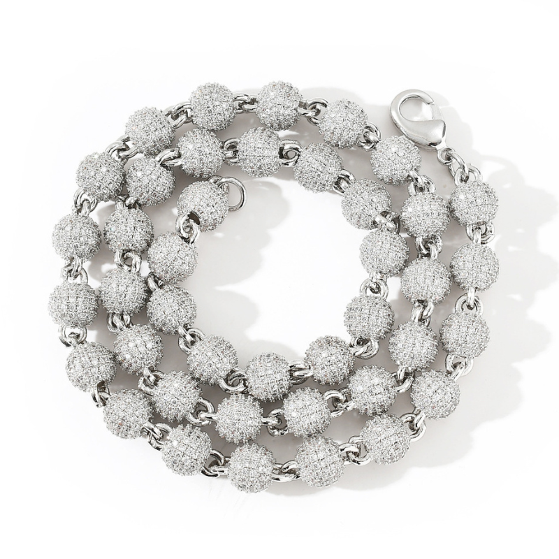 Moissanite Roses Around the Cross Pendant