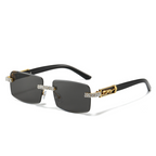 New Personalized Diamond-studded Square Glasses