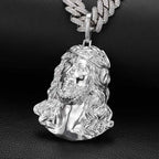 Moissanite Hip Hop Polished Jesus Pendant