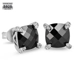 S925 Moissanite Round Diamond Stud Earrings for Men