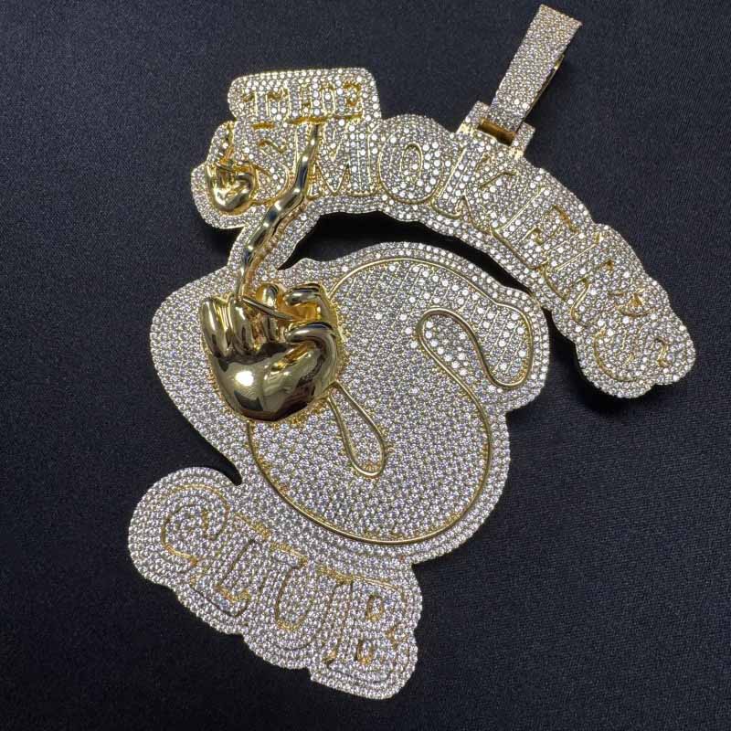 Moissanite Smokers Club Hip-Hop Big Pendant