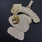 Moissanite Smokers Club Hip-Hop Big Pendant