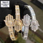 Moissanite Hip Hop Palm Bracelet