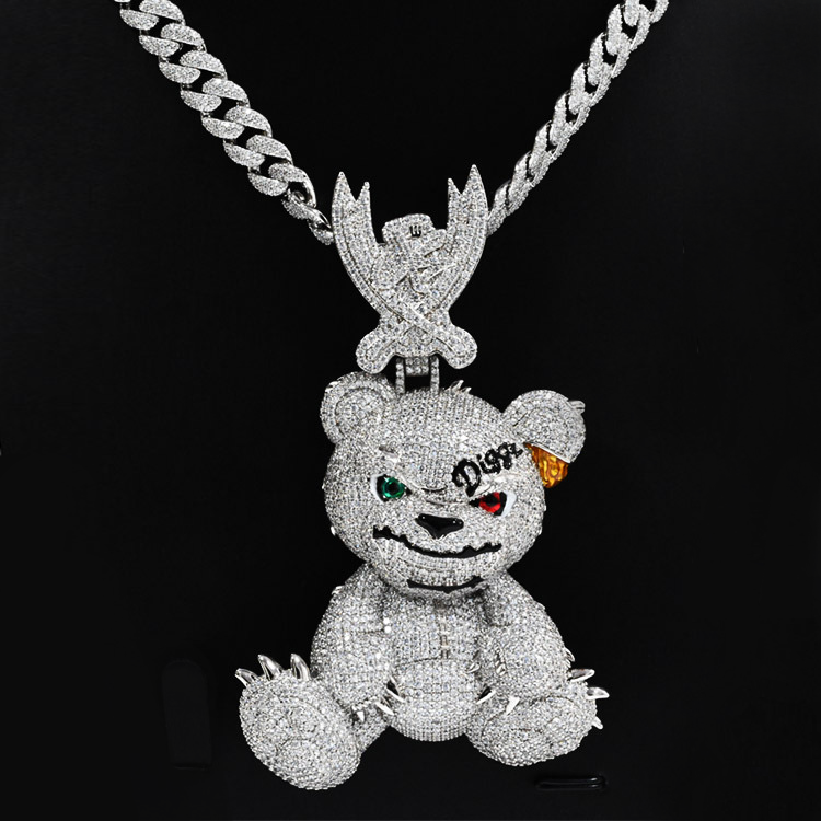 3D "Teddy" | 925S | Bear Pendant