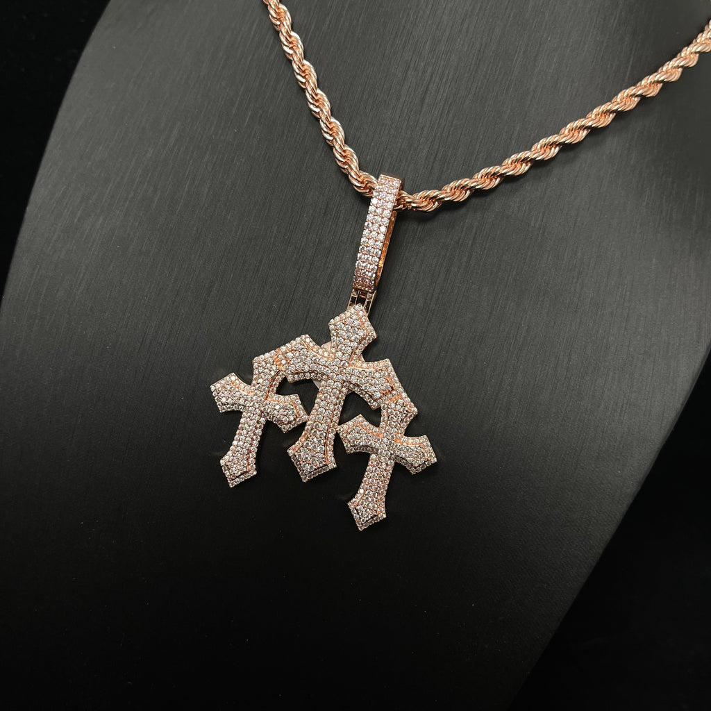 Vintage Classic Cross Pendant Necklace Hip Hop Jewelry