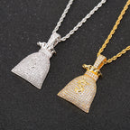 Money Bag Moissanite Pendant