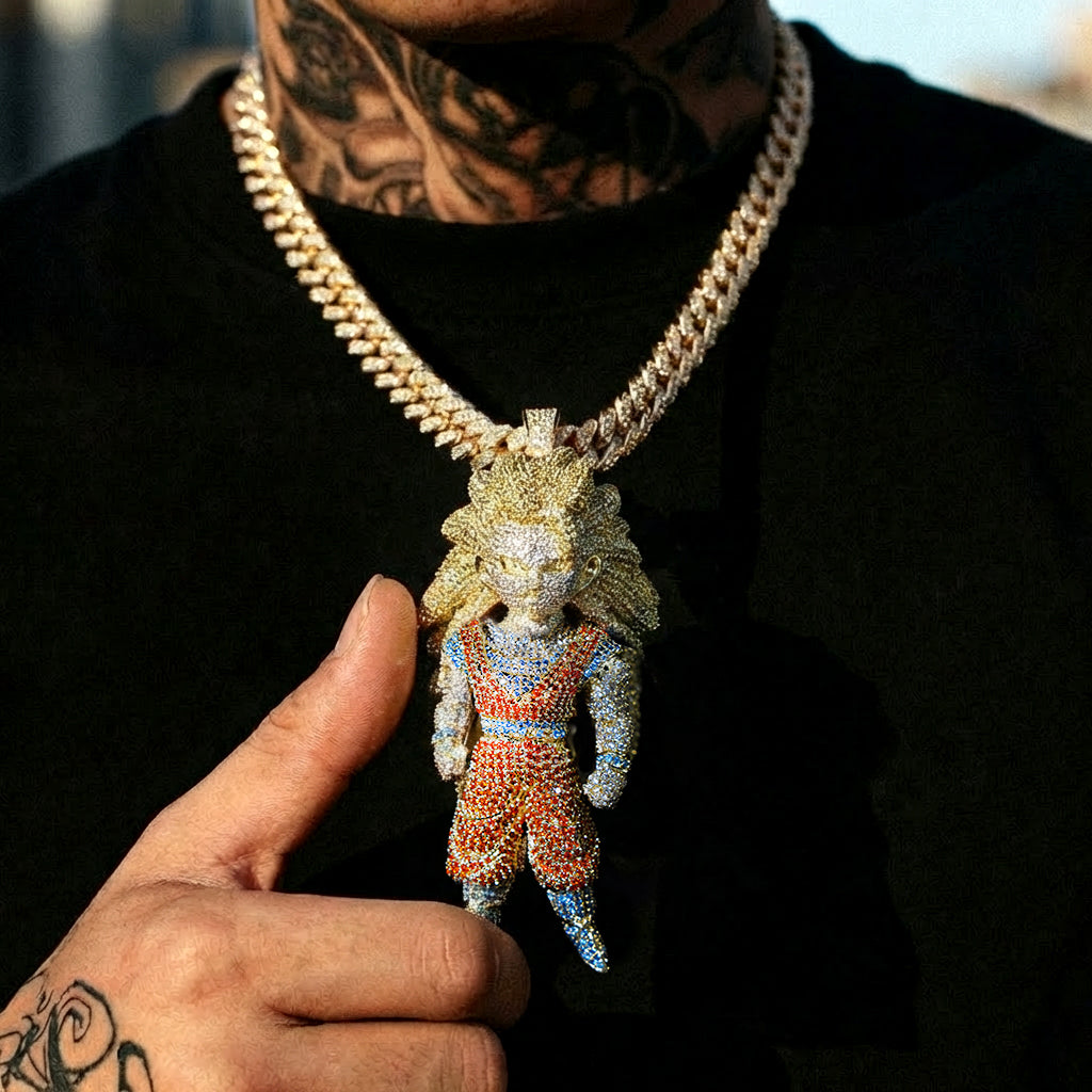 Hip Hop Jewelry: Extra Large, Fully Iced-Out Pendant