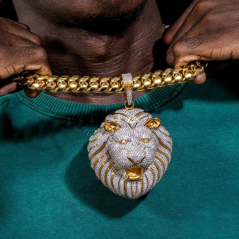 The King of Lion Moissanite Pendant (FREE Chain Included)