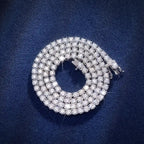 3/4/5mm Moissanite Tennis Chain in 18K Gold