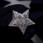 Moissanite Pentagram Star Ring