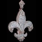 S925 Moissanite Hip Hop Exquisite Iris Pendant