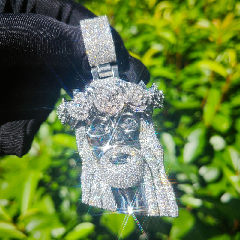 Rose Headdress Jesus Pendant