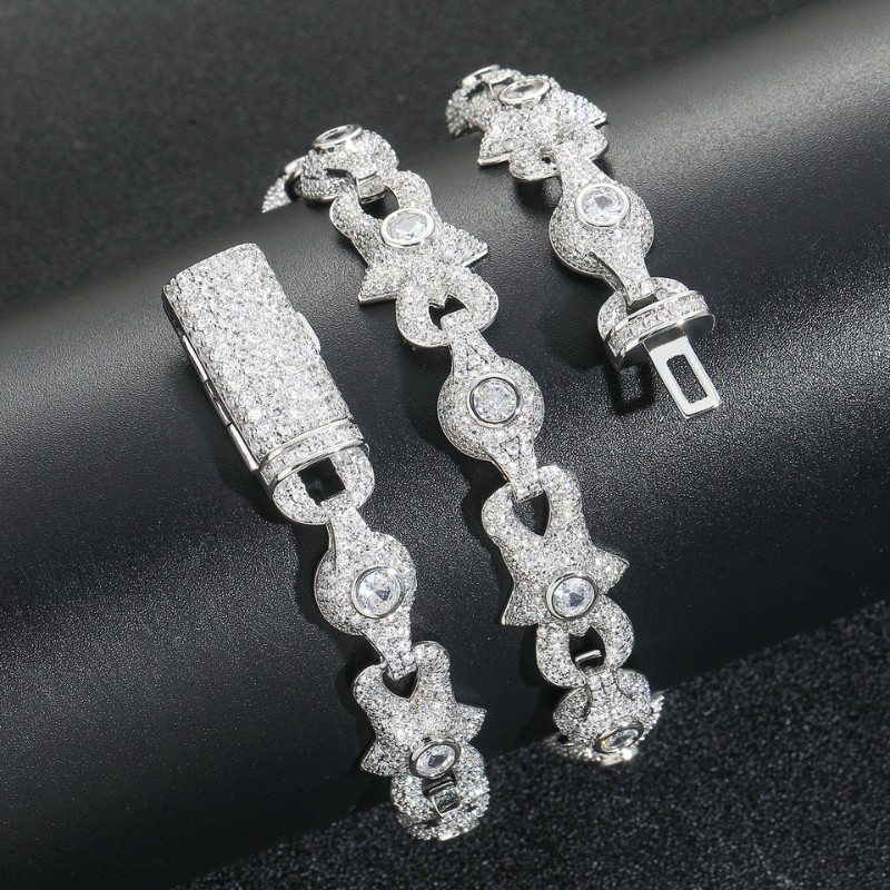 10mm Moissanite Creative Star Eye Cuban Chain