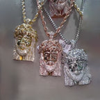 Moissanite Exquisite Luxury Jesus Figure Pendant