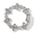 Moissanite Hip Hop Clovers Infinity Bracelet