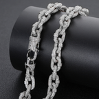 10mm Moissanite Hip Hop O-shaped Chain