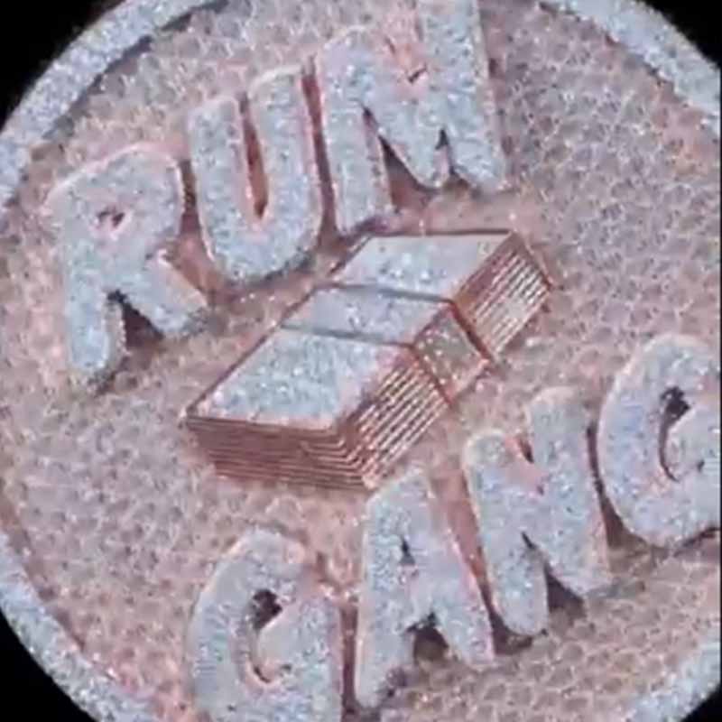 Money is Running Towards Me Moissanite Pendant