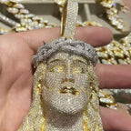 Moissanite Thorn Headdress Jesus Pendant