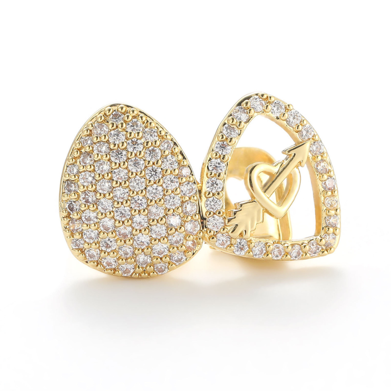 Moissanite Two Teeth Creative Grillz