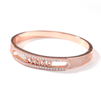 Moissanite Customizable Letter Full Diamond Bracelet