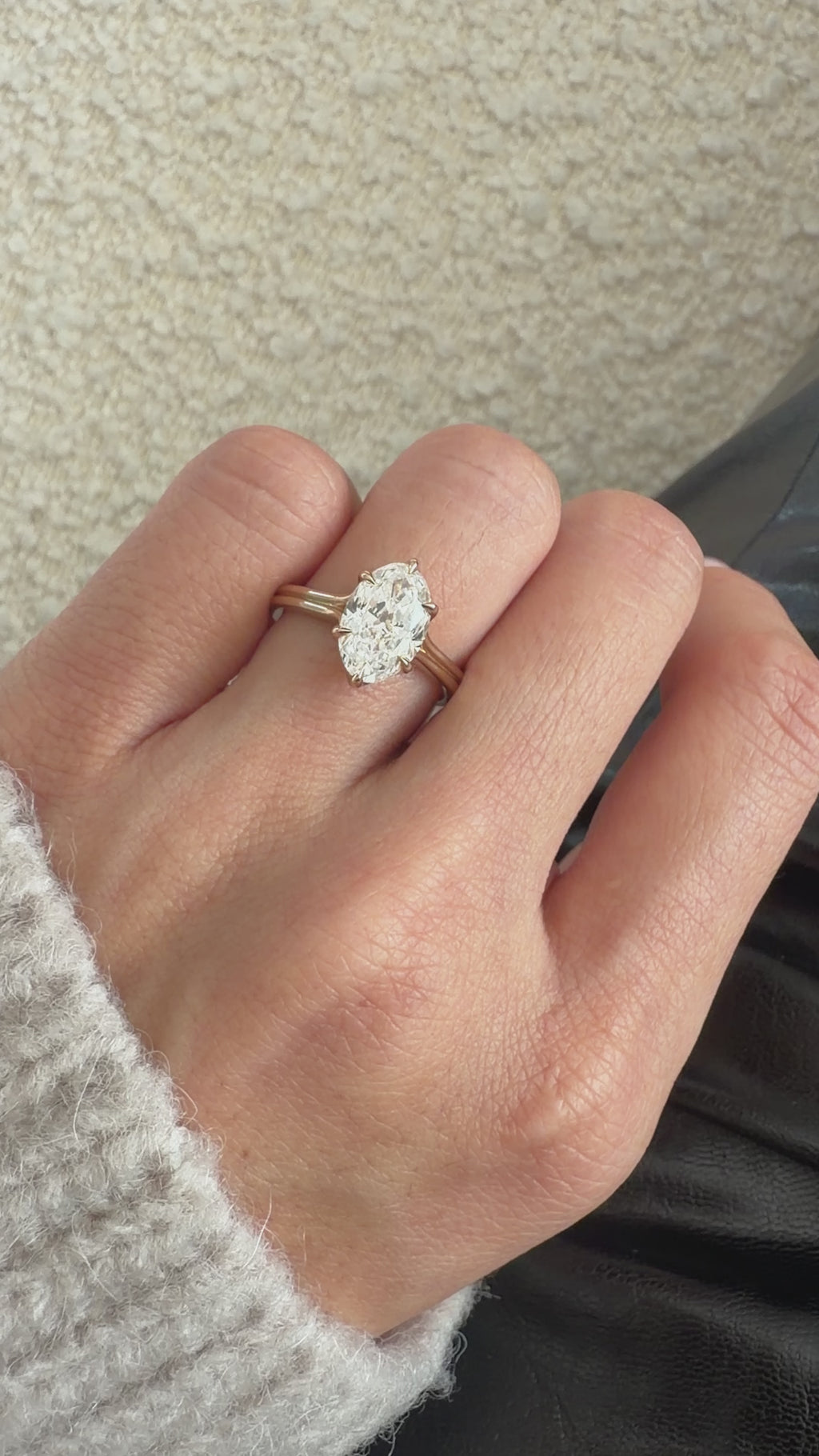 【Valentine's Day Special 49% Offer】Santorini Moissanite S925 Ring | Oval Cut |2 CT