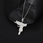 Zircon Uzi Charge Pendant Necklace