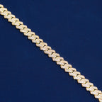 13MM Moissanite Diamond Prong Cuban Bracelets