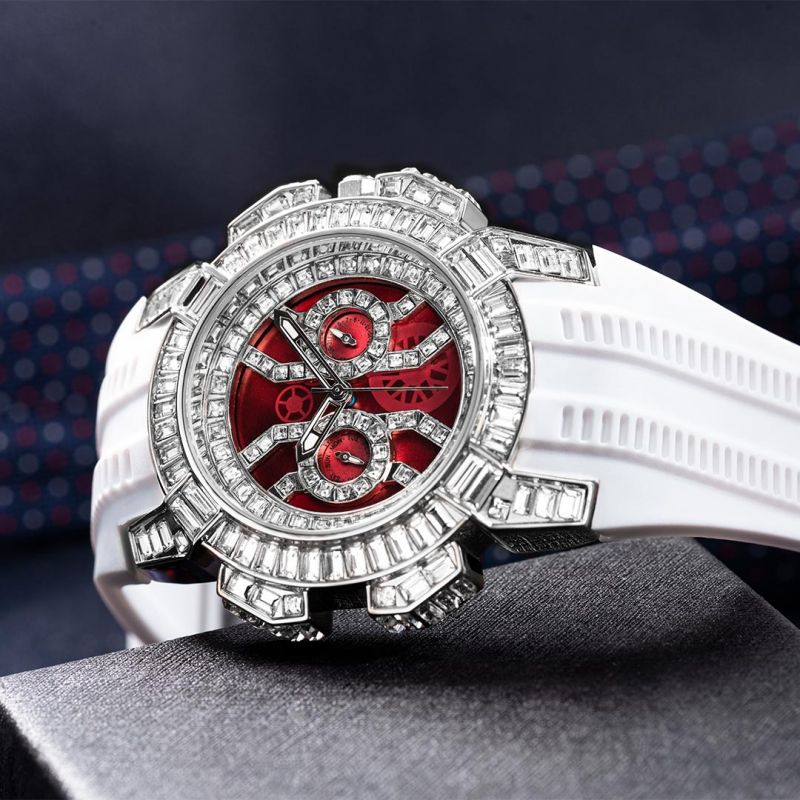 Baguette Stone Sports Watch - Sapphire Crystal, Japanese Quartz