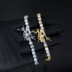 5mm Dragon Moissanite Tennis Bracelet