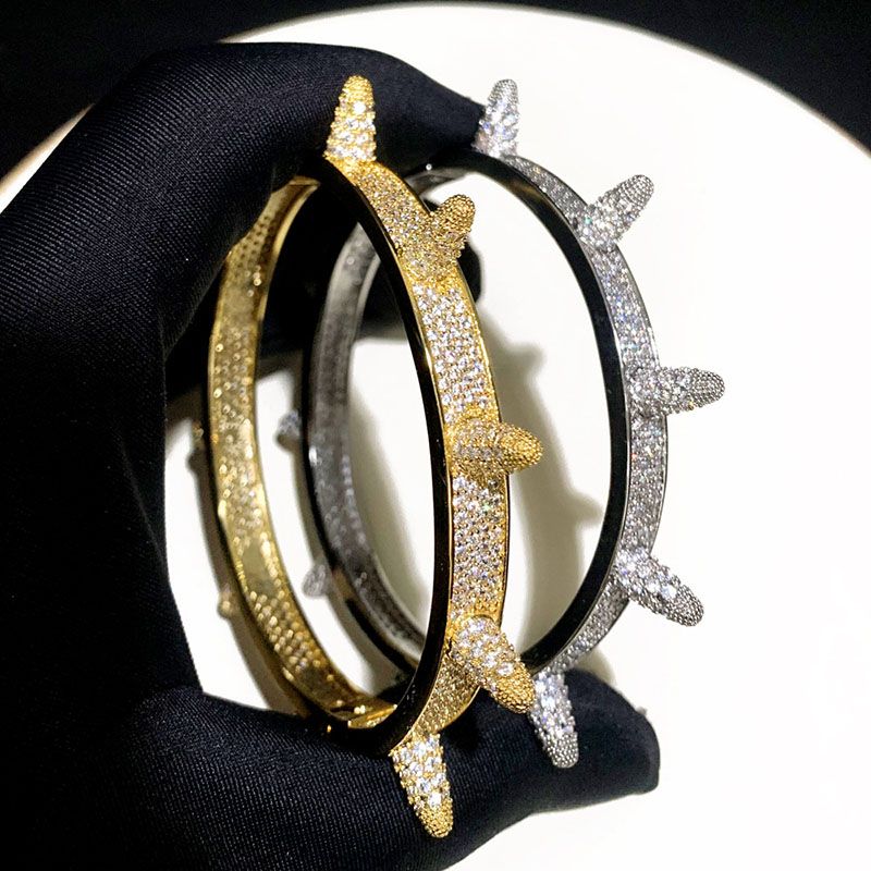 Street Style | "Don't Mess With Me" Spike Bangle Bracelet