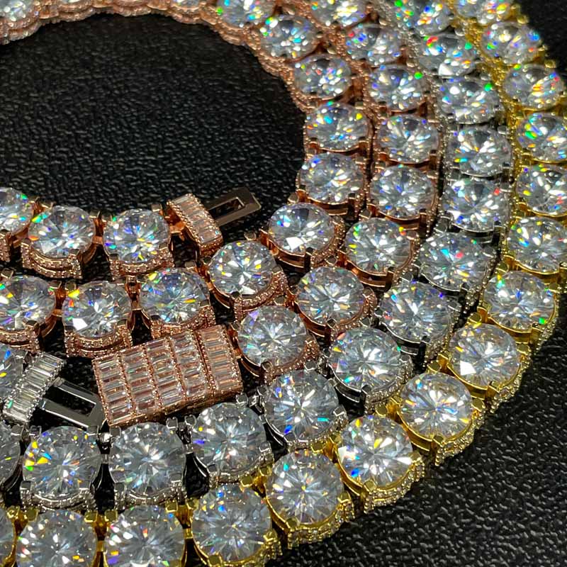 10mm Diamond Design Tennis Chain