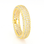 S925 Silver Moissanite Full Diamond Ring