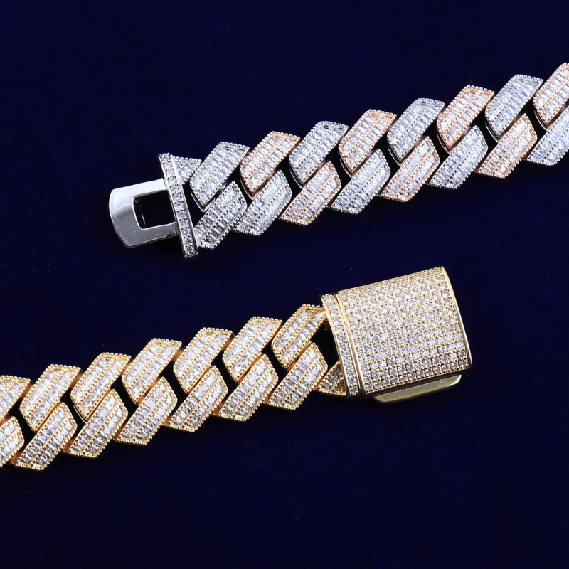 25mm Moissanite Hip Hop Large Cuban Bracelet