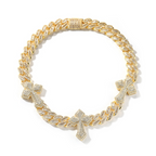Moissanite Punk Cross Cuban Chain