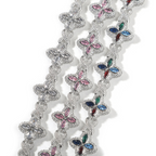 Moissanite Hip Hop Clovers Infinity Bracelet