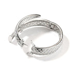 Moissanite Luxury Sword Cross Creative Design Open Bracelet