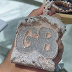 Hip Hop | Wave House Shape GB Letter Pendant