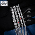 S925 Moissanite Tennis Bracelet For Men