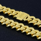 12mm Moissanite Iced Out Cuban Link Bracelet for Men's